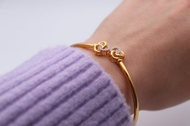 22Ct Gold Filled Infant, Baby, Child, Toddler Adjustable Bangle/ Bracelet  Ref:2 | eBay