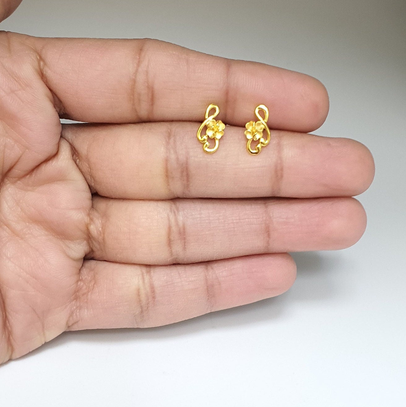 9ct White Gold Open Diamond Shape Diamond Set Geometric Stud Earrings -  Tzefira