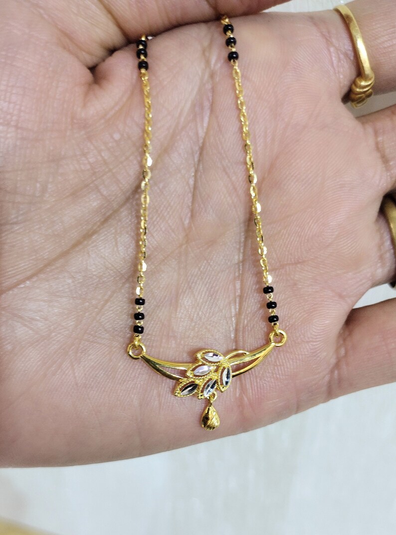 22K / 22ct Yellow Gold Ladies Mangalsutra Necklace and Etsy