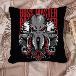 Boss Monster Kraken Octopus Gaming Mythical Beast - Cushion / Pillow Cover / Panel / Fabric