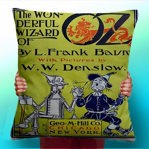 The Wonderful Wizard of OZ Book - Cushion / Pillow Cover / Panel / Fabric