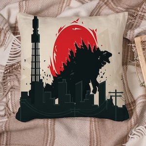 Godzilla Movie Monster Tokyo  - Cushion / Pillow Cover / Panel / Fabric