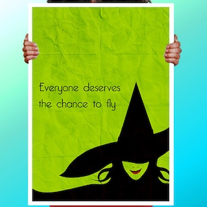 Wizard of OZ  Wicked Witch mUSICAL  - Art Print / Poster / Cool Art - Any Size