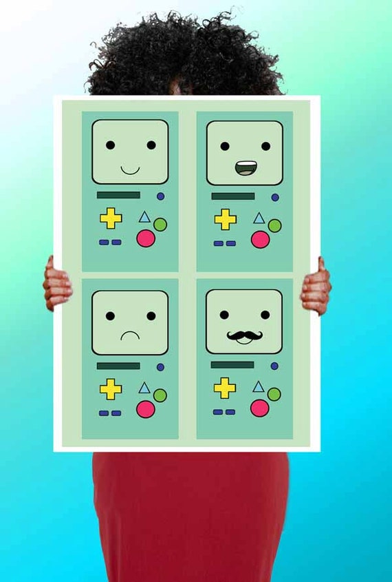 Adventure Time Beemo poster print