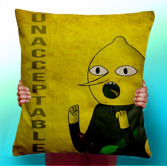 lemongrab Unacceptable Cushion | Etsy UNACCEPTABLE Throw Pillows | Adventure