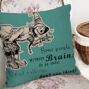 Wizard Of Oz Scarecrow Brain - Cushion Cover with or without Pad Inner