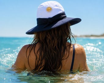 Schwimmhut mit vollständiger Abdeckung, UPF 50+, schnell trocknendes Nylon / Spandex,Schnorcheln, Strand, Pool