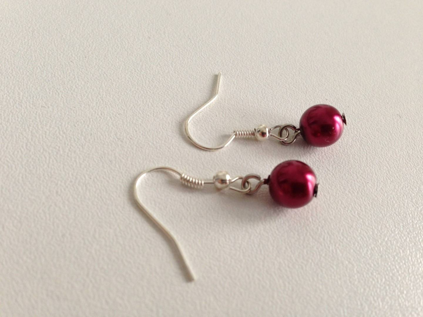 Pendientes Burdeos Boda