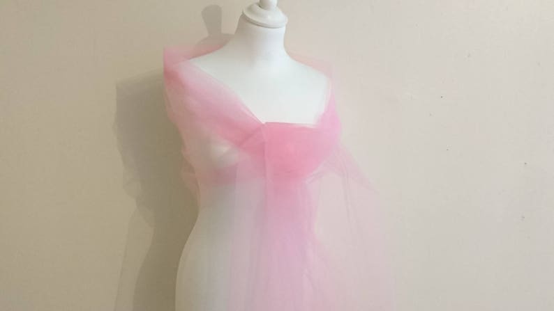 Tulle stole pink 70200 cm wedding ~ Christmas ~ party ~ holiday season ~ ceremony ~ cocktail ~