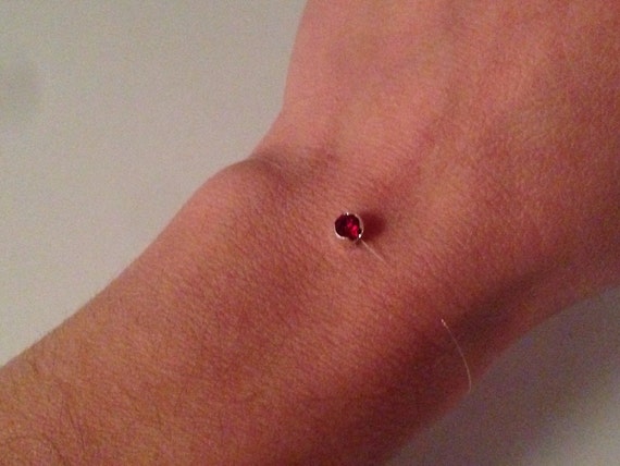 Bracelet En Nylon Transparent Strass Solitaire en Cristal de Swarovski Elements