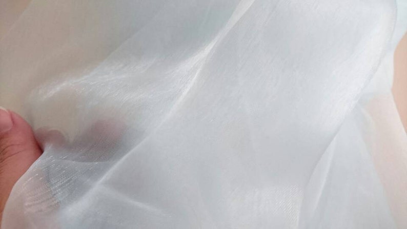 ceremony Shawl blue organza clear 50200 cm stole wedding Christmas new year celebrations birthday