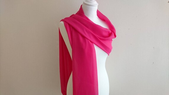 pink chiffon shawl