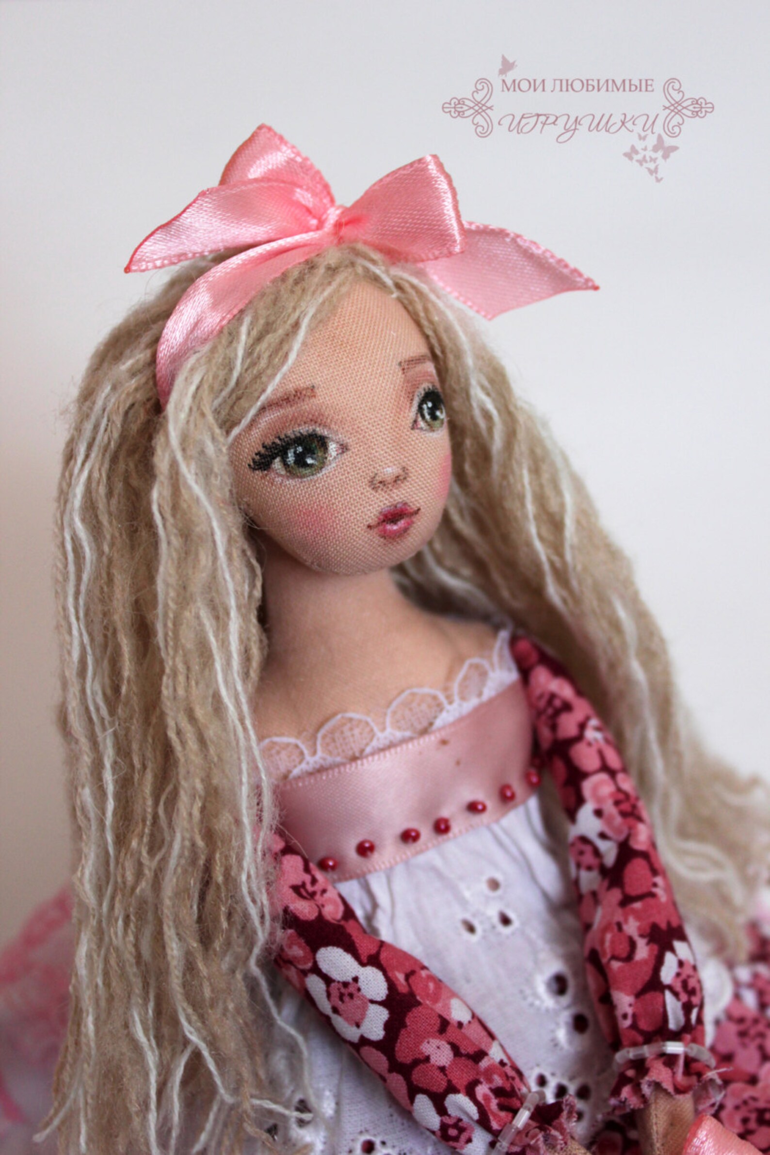 Tutorial How to make hair out of yarn for a cloth doll pdf Etsy