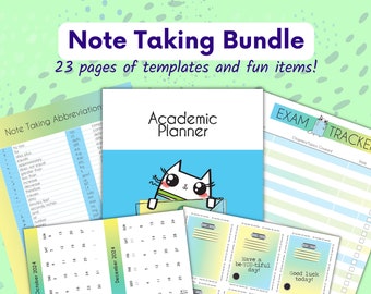 Digital Note Taking Templates - Compatible with Goodnotes