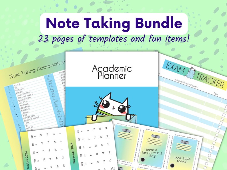 Digital Note Taking Templates - Compatible With Goodnotes - Etsy