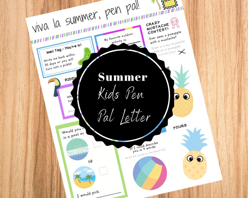 Pen Pal Letter Template