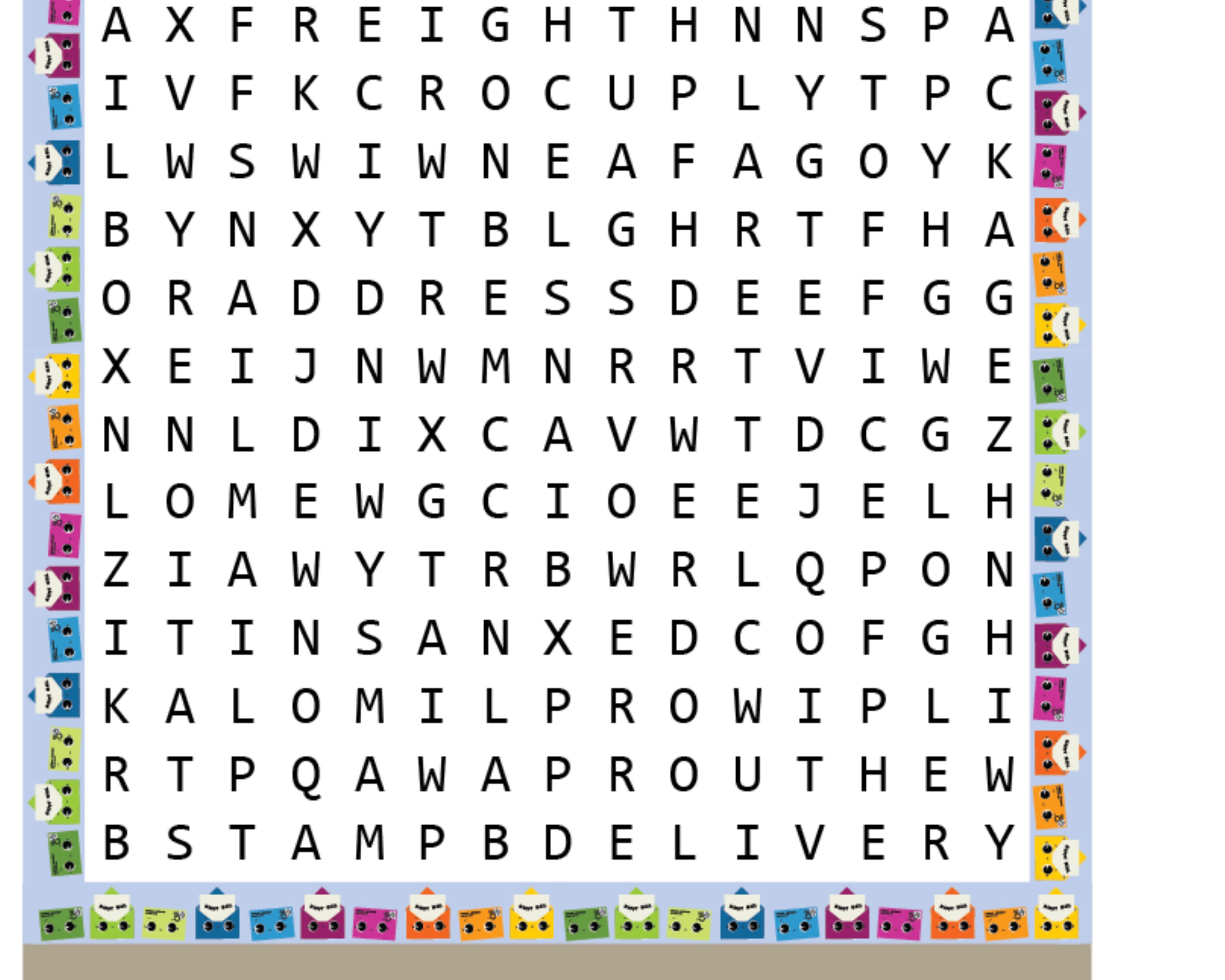 Mini Word Searches Printable Pocket Word Searches for Snail Mail - Etsy