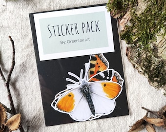 Butterfly sticker pack - 3 pieces