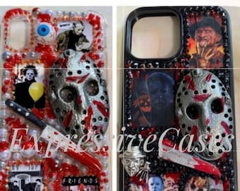 Jason Voorhees Michael Myers Freddie Kruger Horror Scary Movie Phone Cover Samsung Galaxy iPhone Case google