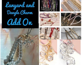 Dangle Charm Phone Lanyard or Wristlet Must be purchased with a Case Listing