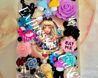 Follow the White Rabbit Alice in Wonderland Princess Samsung iPhone Case Bad Girl Phone Cover Galaxy