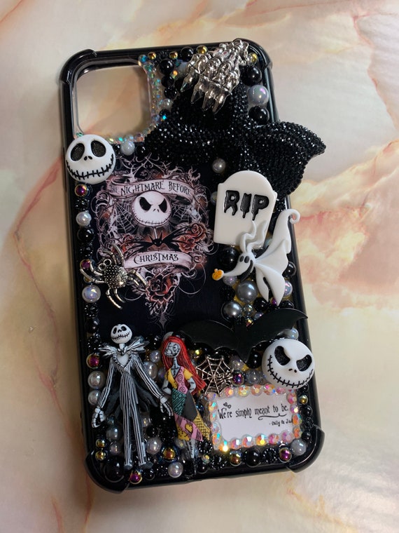 Pesadilla antes de Navidad Halloween amor Funda de Teléfono Abatible de Cuero de imitación Pesadilla antes de Navidad Halloween amor Funda de Teléfono Abatible de Cuero de imitación