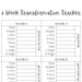 6 Week Transformation Tracker Instant Download PDF | Body Measurement ...