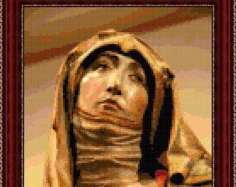 Riemenschneider Madonna  cross-stitch pattern PDF download