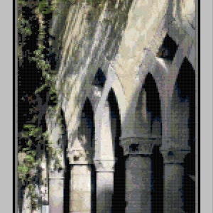 Sorrento Cloister Arches  cross-stitch pattern PDF