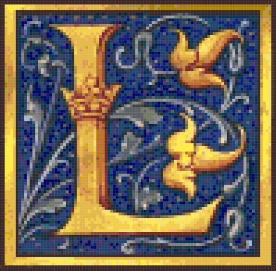 Illuminated Manuscripts Letter L
