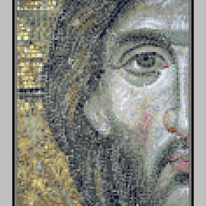 Mosaic of Christ   Cross-stitch pattern PDF