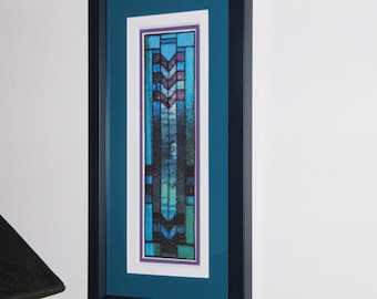 Bookmark Wright Stained Glass Window  Cross-stitch Pattern PDF download