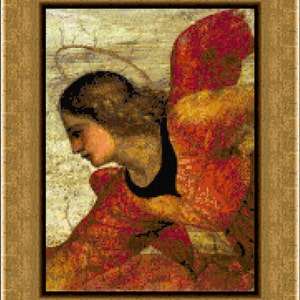 Patrón de punto de cruz de ángel del siglo XV PDF