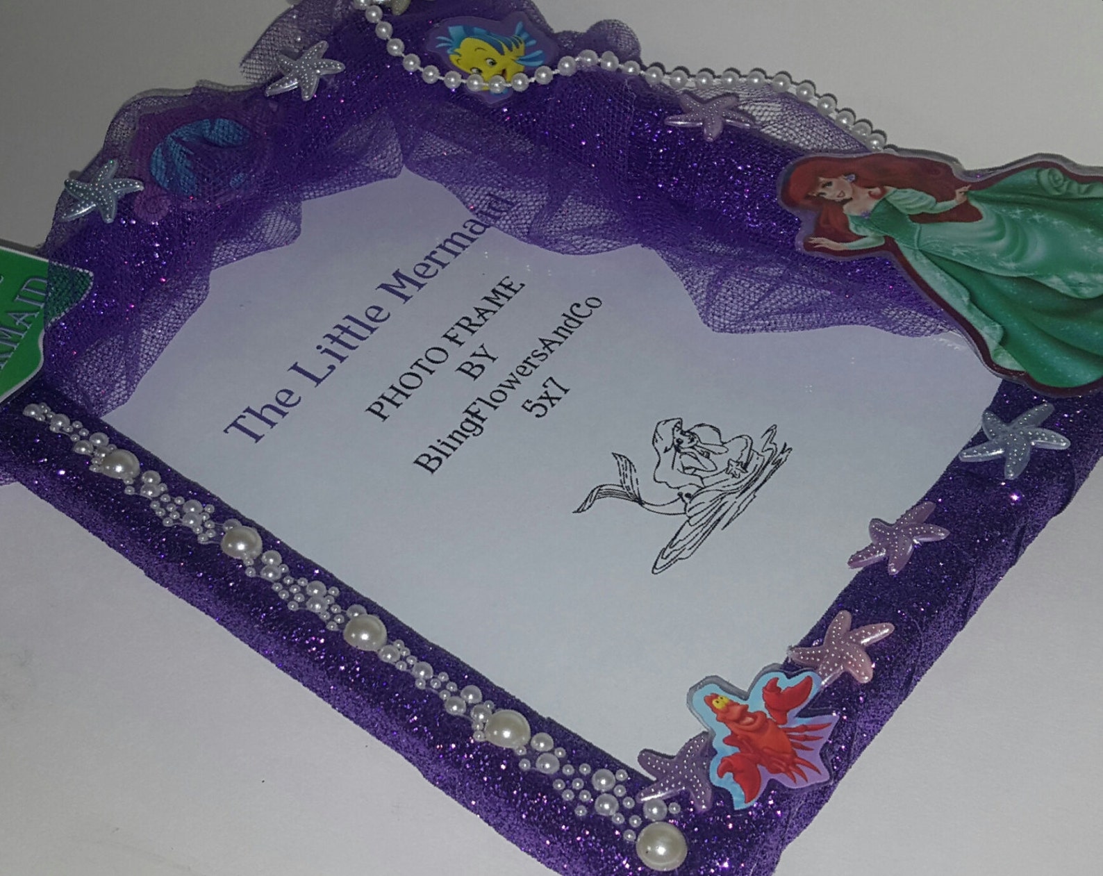 Ariel Picture Frame The Little Mermaid Picture Frame Etsy