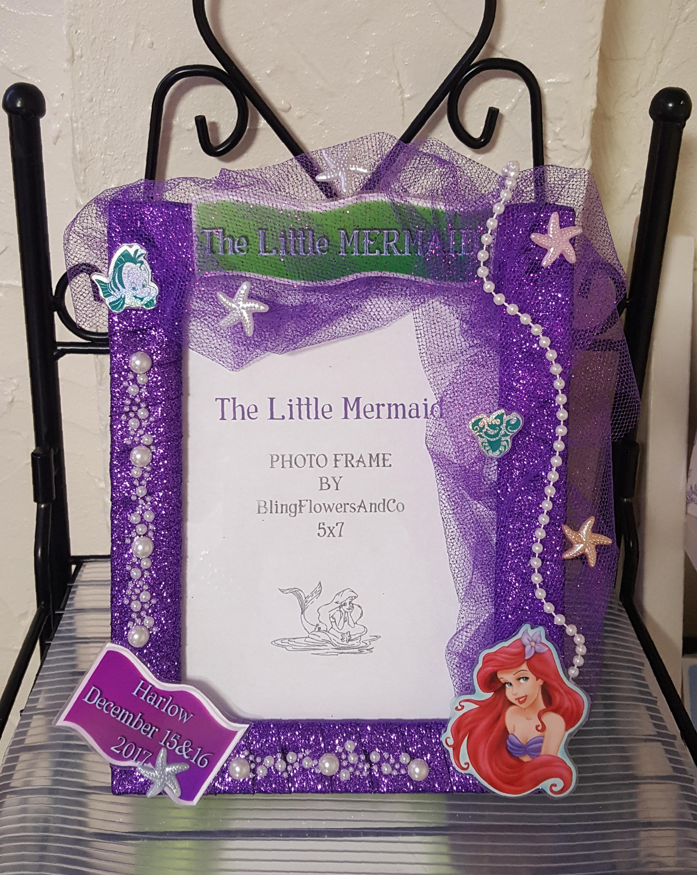 Ariel Picture Frame The Little Mermaid Picture Frame Etsy