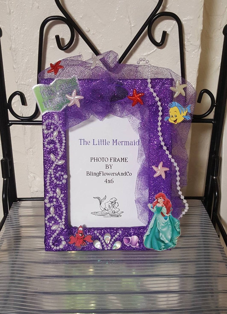 Ariel Picture Frame The Little Mermaid Picture Frame Etsy
