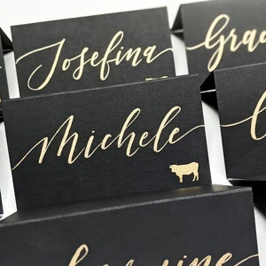 Calligraphy Place Cards | Colored Placecards | Escort Cards | Wedding Table Cards | Wedding Table Tents | Wedding Table Tents |  placards