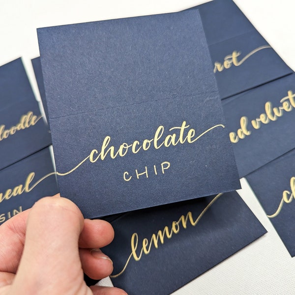 Cookie Bar Cards | Wedding Dessert Bar Labels | Wedding Dessert Sign | Wedding Table Cards | Wedding Table Tents | Cookie Bar | Rush