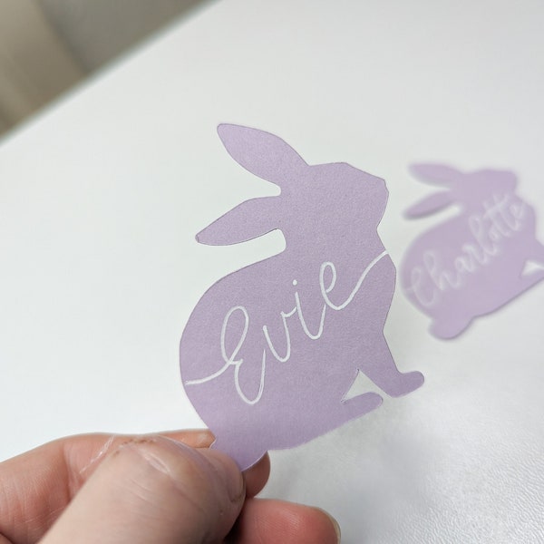 Bunny Rabbit Place cards | Easter wedding place cards | Easter Place Cards | Bunny Easter basket tag | Easter basket label | Rabbit tag