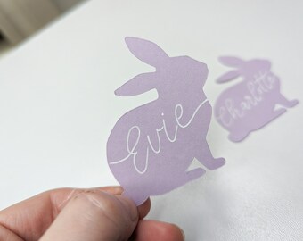 Bunny Rabbit Place cards | Easter wedding place cards | Easter Place Cards | Bunny Easter basket tag | Easter basket label | Rabbit tag