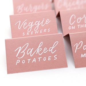 Calligraphy Buffet Cards | Wedding Buffet Labels | Wedding Buffet Gold | Wedding Table Cards | Wedding Table Tents | Black food labels