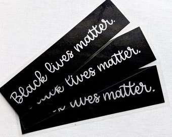 Black Lives Matter Bookmark | BLM Fundraiser | BLM Donation | Black Power Bookmark | Black Lives Matter Fundraiser | Activist Bookmark |