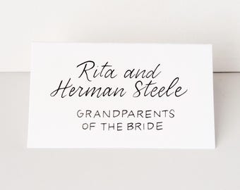 Hand-Lettered Memory Table Cards | Wedding Remembrance Decor | Deceased Family | Memorial