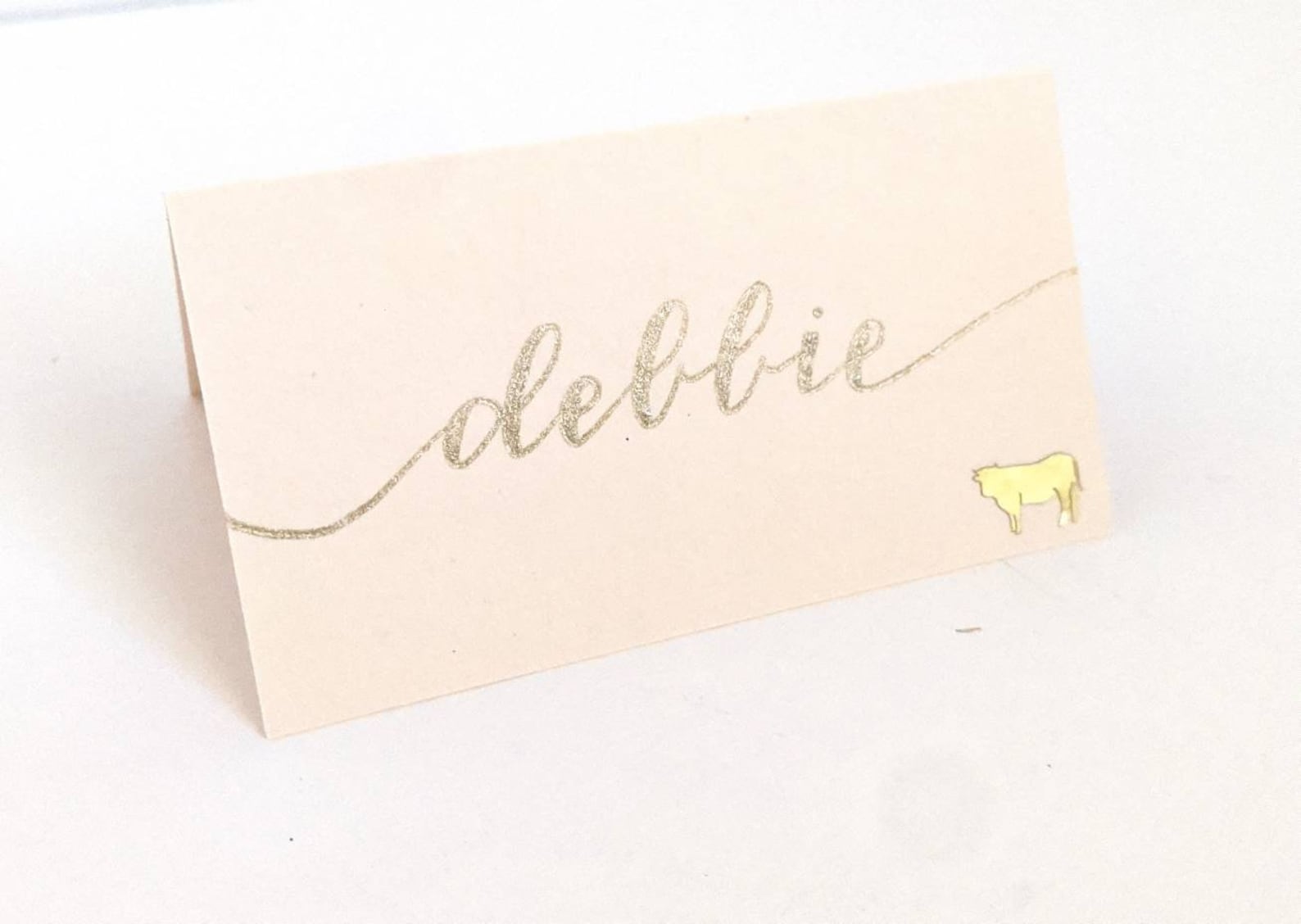 Wedding Meal stickers Gold place card stickers Wedding Etsy