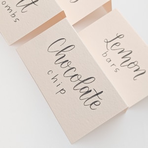 Calligraphy Buffet Cards | Wedding Buffet Labels | Wedding Buffet Sign | Wedding Table Cards | Wedding Table Tents | Pink food labels