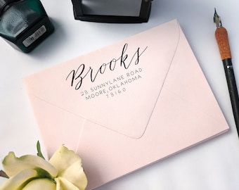 Mother's Day Gift Stamp | Handwritten Address Stamp | Return Address Stamp | Custom Calligraphy Stamp | Custom Wedding Address Stamp
