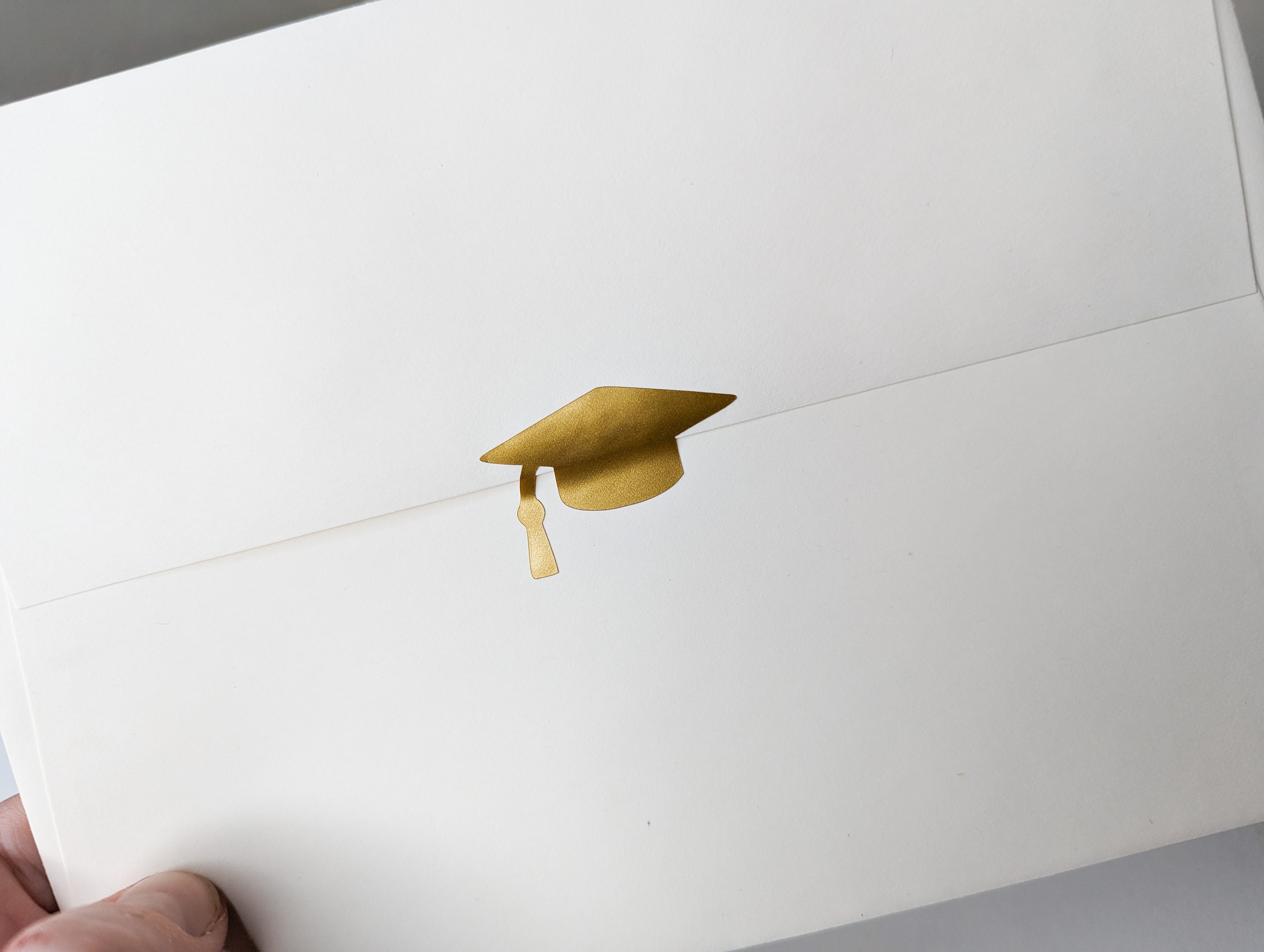 Gold Graduation Cap Stickers | Envelope Seals, Stationery - Etsy