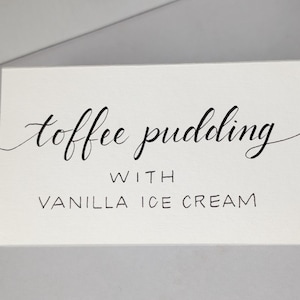 Dessert Bar Cards | Wedding Dessert Bar Labels | Wedding Dessert Sign | Wedding Table Cards | Wedding Table Tents | Dessert Bar calligraphy