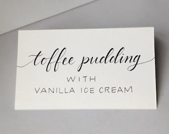 Dessert Bar Cards | Wedding Dessert Bar Labels | Wedding Dessert Sign | Wedding Table Cards | Wedding Table Tents | Dessert Bar calligraphy