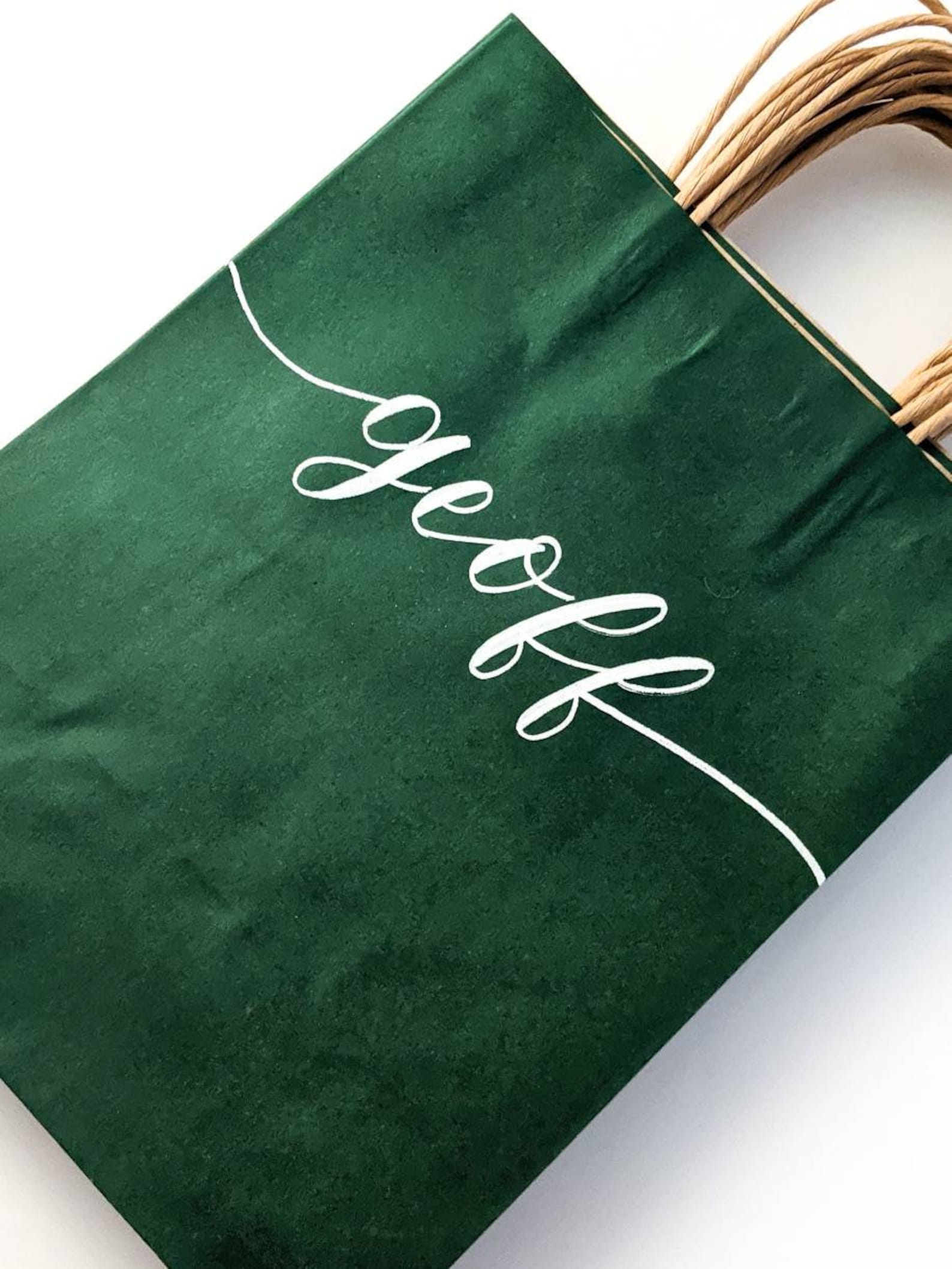 Groomsmen Gift Bags Dark Green Gift Bags Green Custom Gift Etsy
